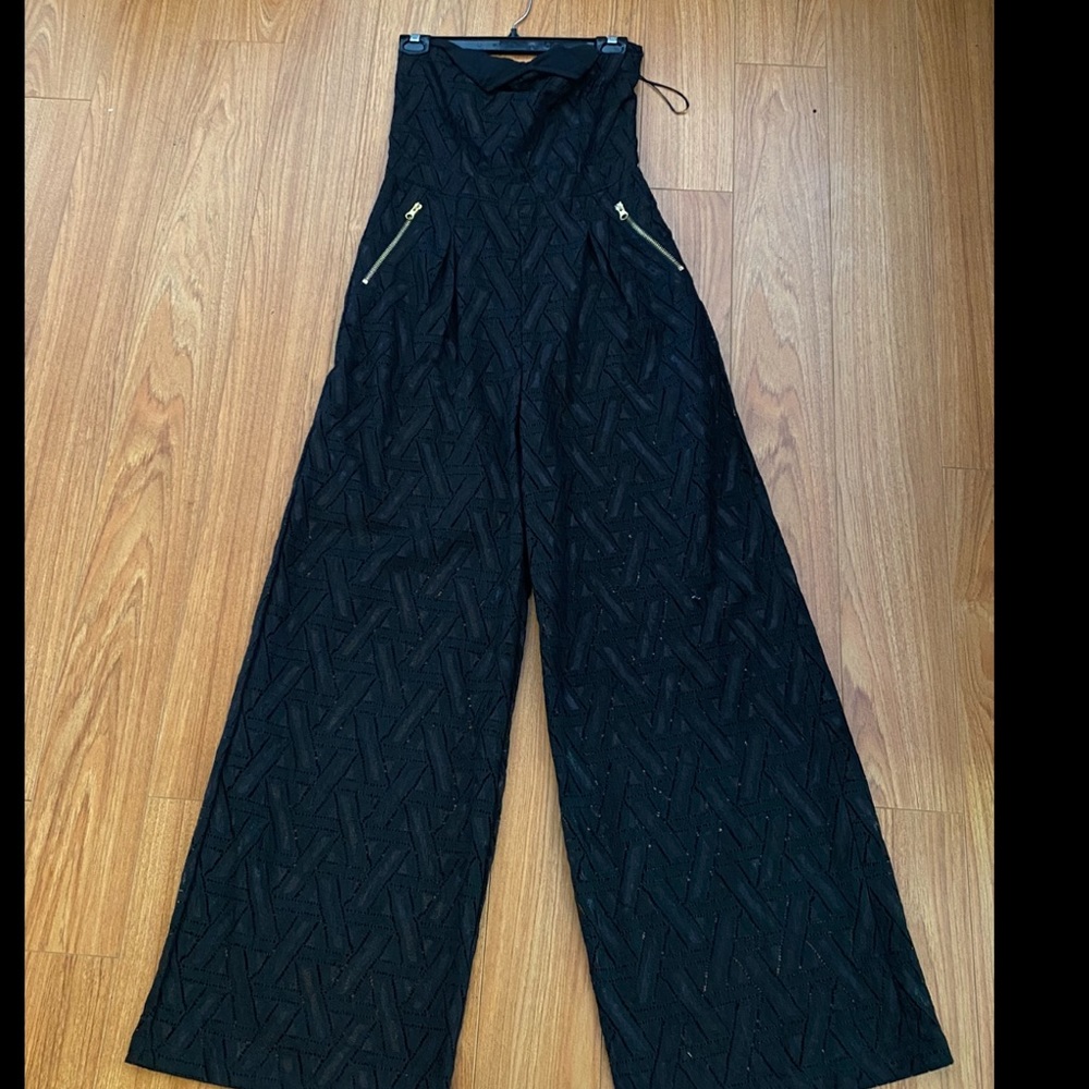 Sheer strapless Jumpsuit